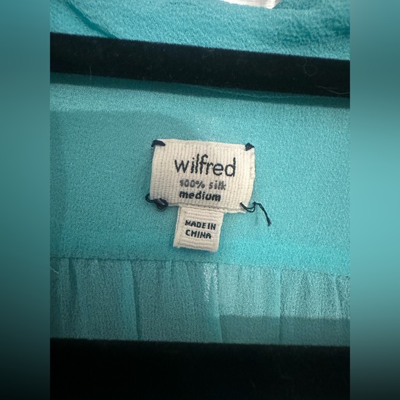 Wilfred Teal Silk blouse - Picture 4 of 5